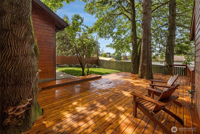 255 Alder St, Orcas Island, WA 98245 - view of wooden deck