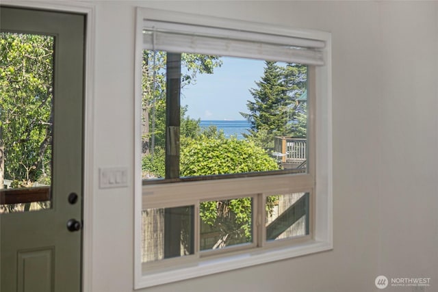 255 Alder St, Orcas Island, WA 98245 - entryway with a water view