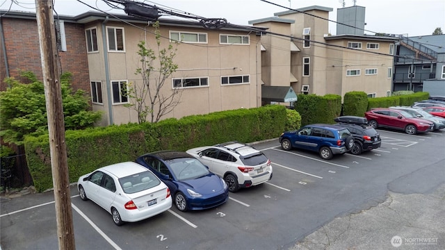 view of uncovered parking lot