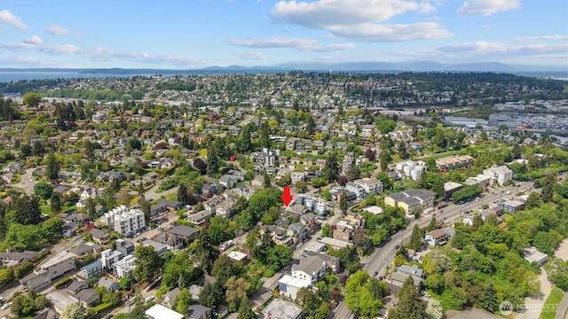 664 W Emerson St Unit A, Seattle, WA 98119 - aerial view of property's location featuring a mountainous background