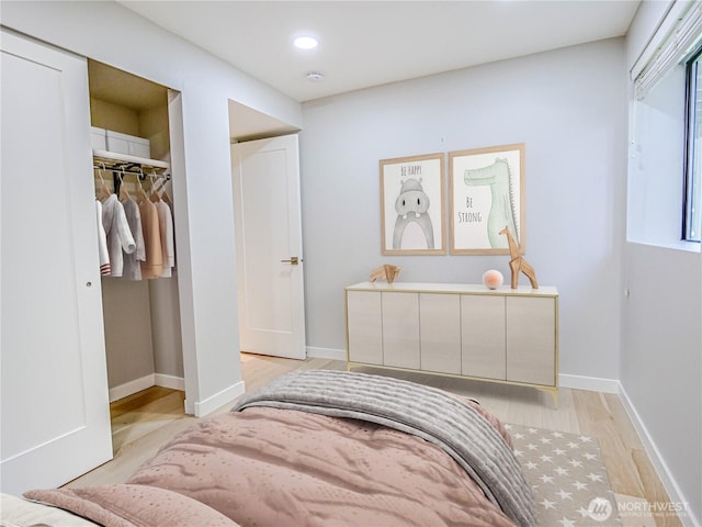 4441 53rd Ave SW, Seattle, WA 98116 - bedroom featuring light wood finished floors and recessed lighting