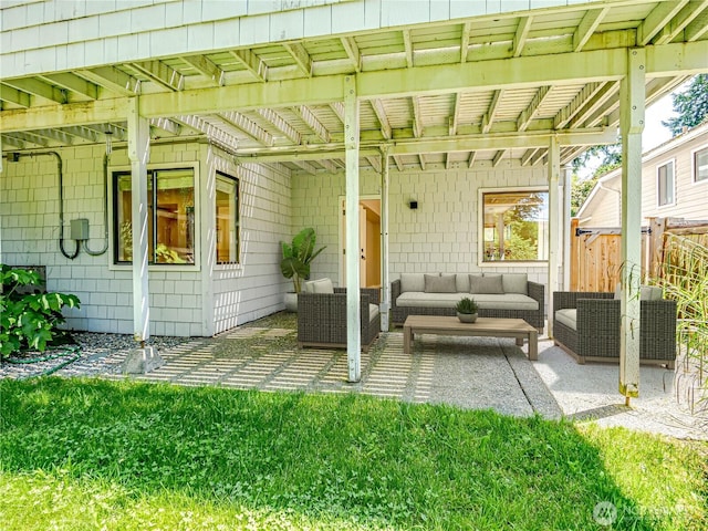 4441 53rd Ave SW, Seattle, WA 98116 - view of patio / terrace featuring outdoor lounge area