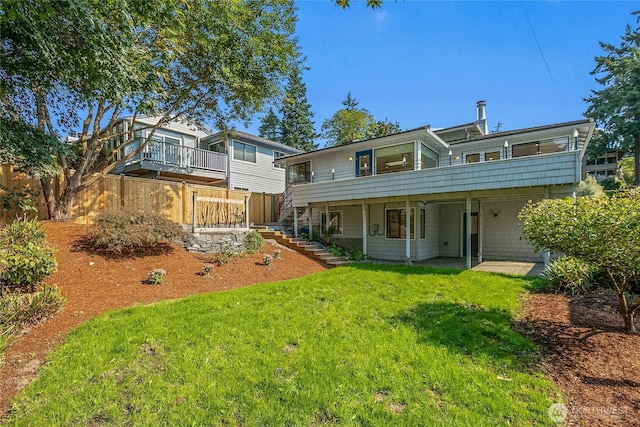 4441 53rd Ave SW, Seattle, WA 98116 - rear view of house featuring stairs and a deck