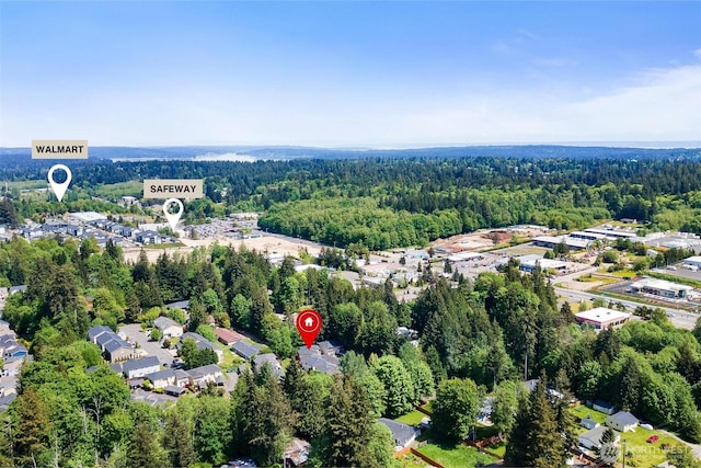 1342 NE Jasmine Ln, Bremerton, WA 98311 - aerial perspective of suburban area featuring a forest
