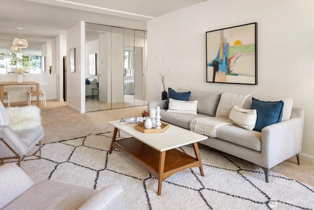 4540 8th Ave NE Unit 104, Seattle, WA 98105 - living area with light carpet and baseboards