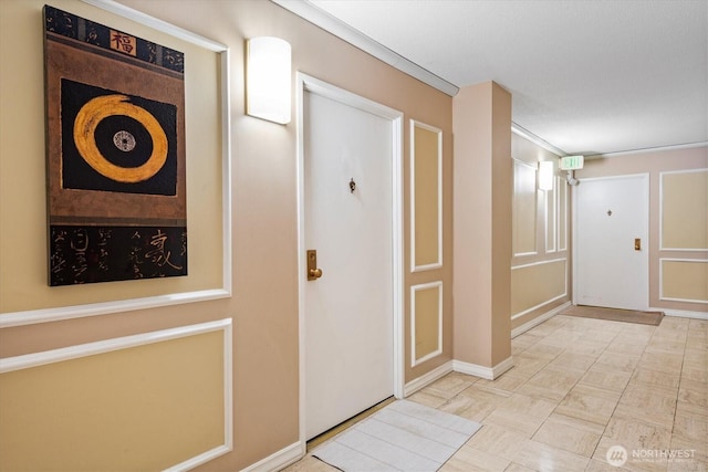 4540 8th Ave NE Unit 104, Seattle, WA 98105 - corridor with baseboards