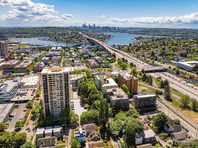 4540 8th Ave NE Unit 104, Seattle, WA 98105 - view of urban area with a nearby body of water, a major roadway, and a notable bridge