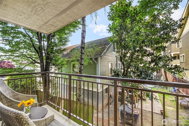 view of balcony