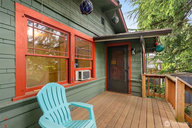 4319 SW Mills St, Seattle, WA 98136 - wooden terrace with cooling unit