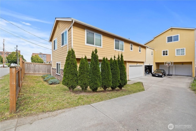 view of front of home with an attached garage and driveway