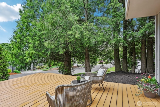 view of wooden terrace