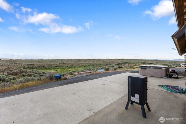 545 Sagebrush Dr, Ephrata, WA 98823 - view of patio / terrace with a hot tub