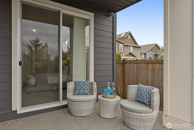 view of patio / terrace with fence