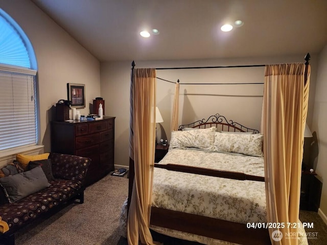 13816 NE 63rd St, Vancouver, WA 98682 - bedroom with carpet floors, recessed lighting, and lofted ceiling