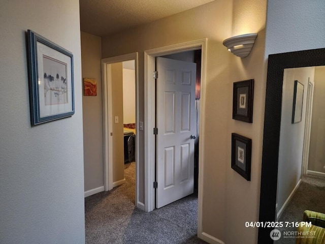 13816 NE 63rd St, Vancouver, WA 98682 - hall featuring carpet, baseboards, and a textured ceiling