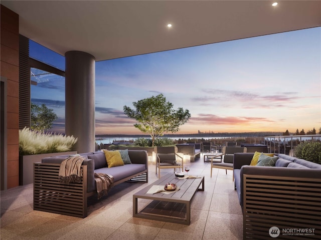 10232 NE 10th St Unit 1212, Bellevue, WA 98004 - view of patio / terrace with an outdoor hangout area