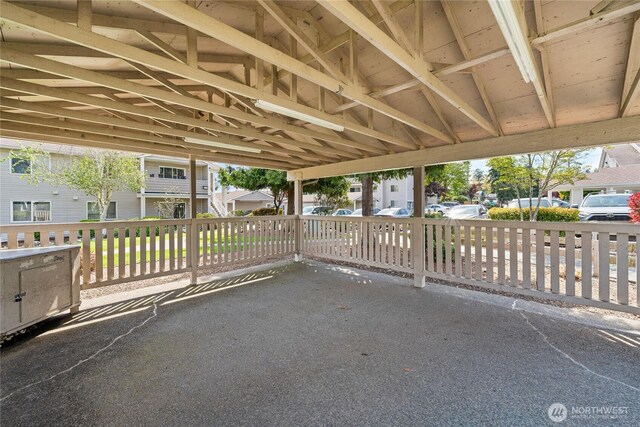 view of patio / terrace with a residential view