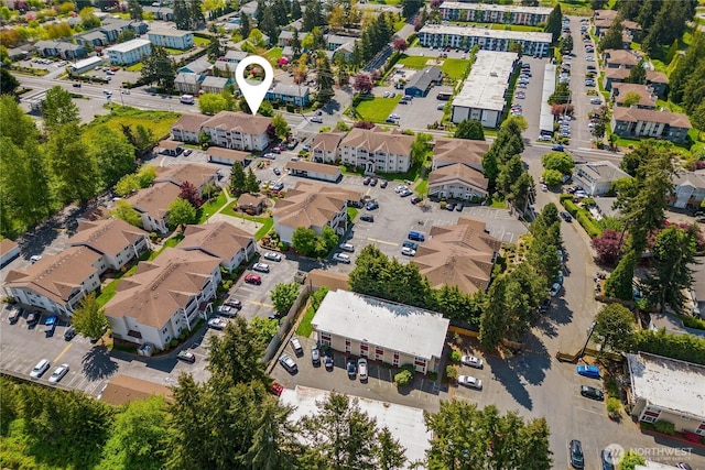 aerial view of property's location