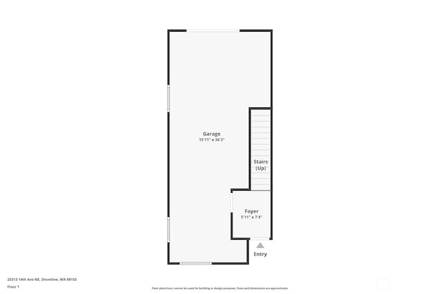 20311 14th Ave NE Unit A, Shoreline, WA 98155 - room layout