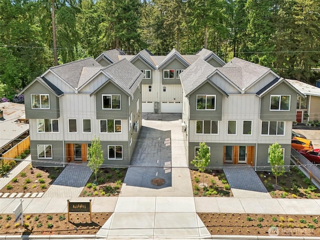 20311 14th Ave NE Unit A, Shoreline, WA 98155 - view of front facade with board and batten siding and roof with shingles