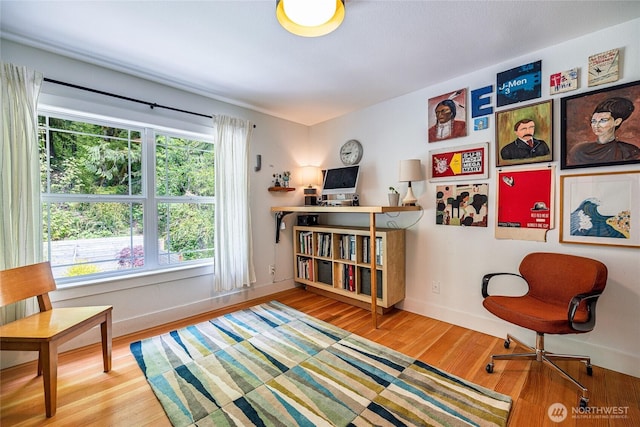 35717 321st St NE, Arlington, WA 98223 - sitting room with wood finished floors and baseboards