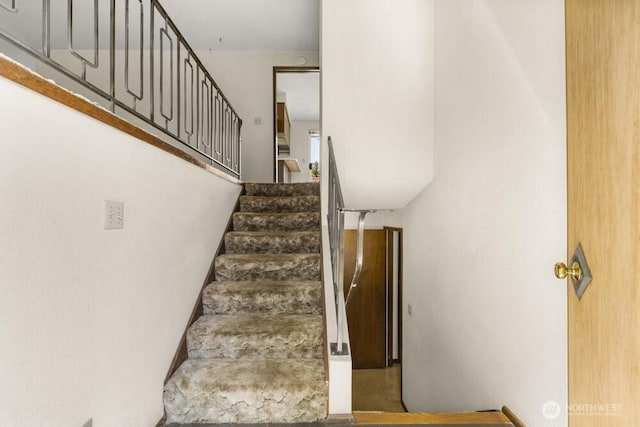 view of staircase