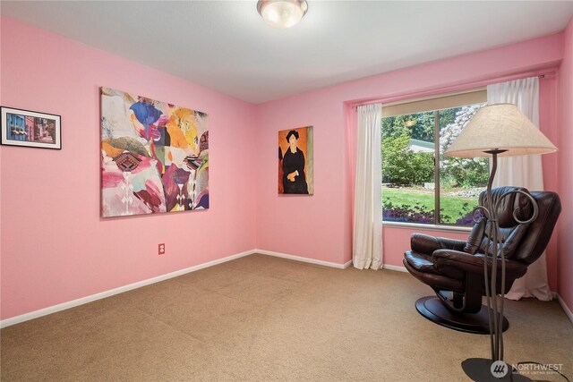 3912 Sutherland St, Gig Harbor, WA 98332 - living area featuring carpet floors and baseboards