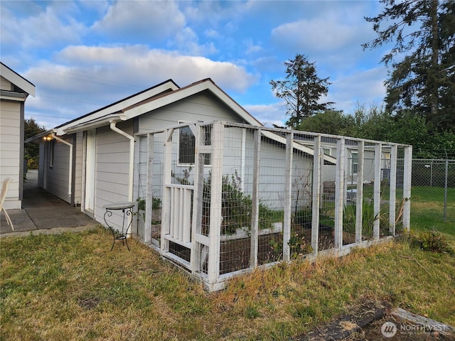 view of outbuilding