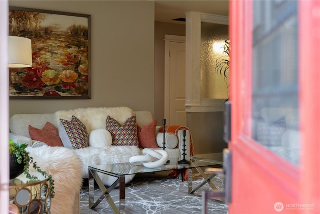 view of living area
