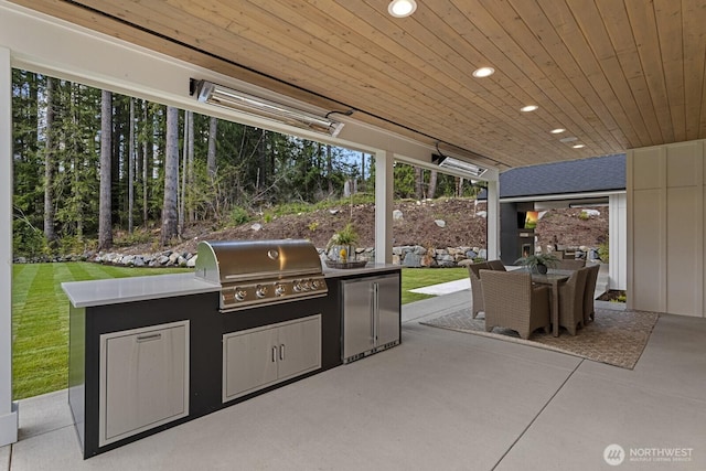 6993 N Fork Rd SE, Snoqualmie, WA 98065 - view of patio / terrace with area for grilling, grilling area, and outdoor dining space