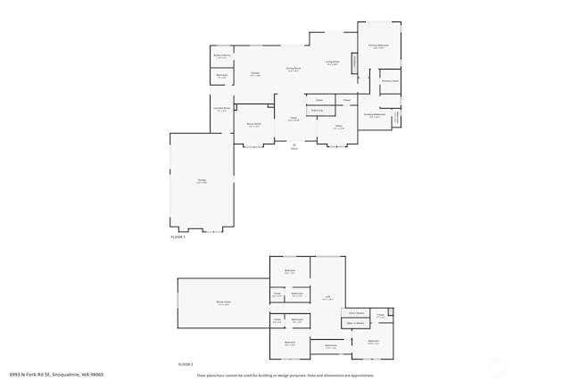 6993 N Fork Rd SE, Snoqualmie, WA 98065 - room layout