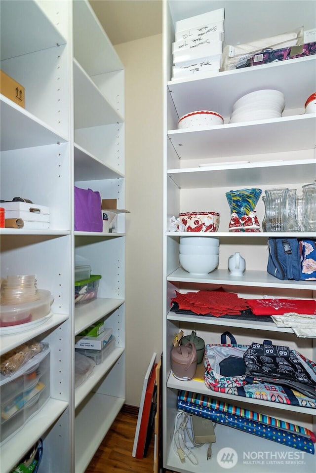 view of storage area