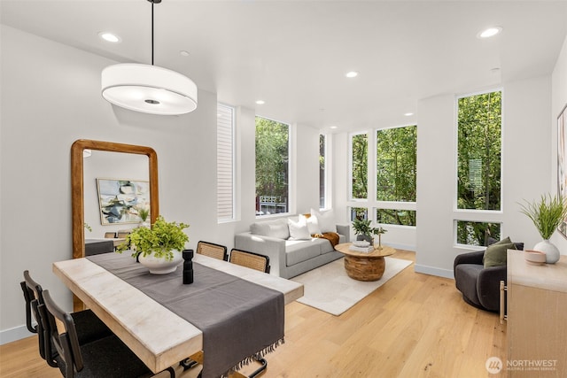 1108B 34th Ave, Seattle, WA 98122 - dining room with recessed lighting and light wood finished floors