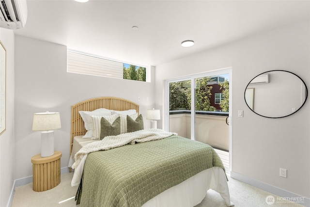 1108B 34th Ave, Seattle, WA 98122 - bedroom with carpet flooring and a wall mounted AC