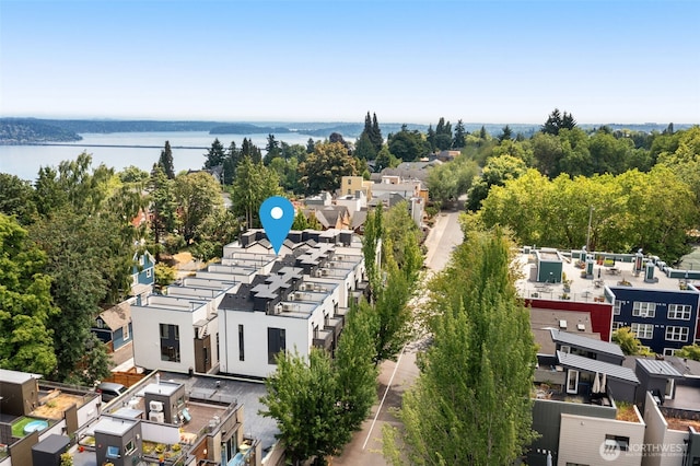 1108B 34th Ave, Seattle, WA 98122 - aerial view of residential area featuring a nearby body of water