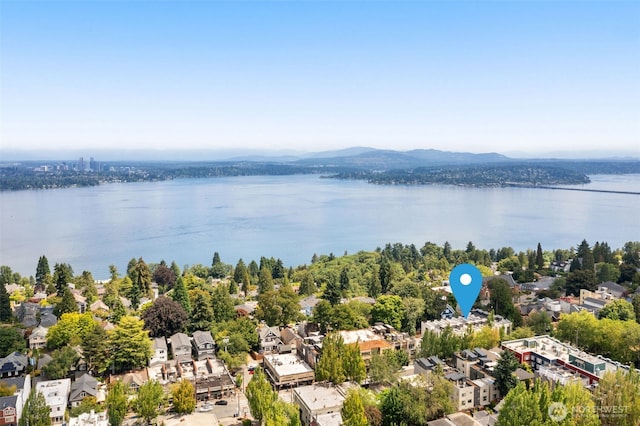 1108B 34th Ave, Seattle, WA 98122 - aerial view of residential area featuring a water and mountain view