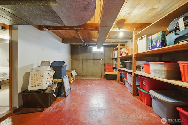 view of storage