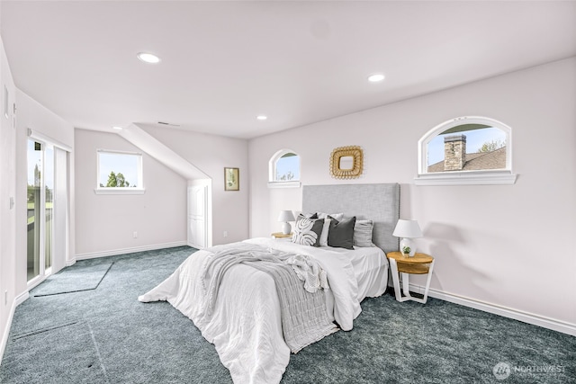 325 Island Green Way, Lynden, WA 98264 - carpeted bedroom featuring baseboards, recessed lighting, and access to exterior
