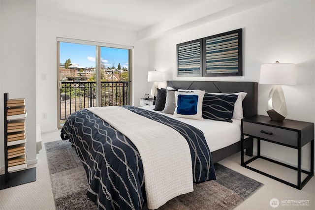 1125 E Olive St Unit 501, Seattle, WA 98122 - carpeted bedroom with access to exterior