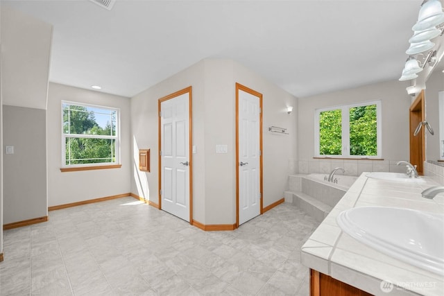 26901 15th Ave NE, Arlington, WA 98223 - full bath featuring plenty of natural light, double vanity, and a bath