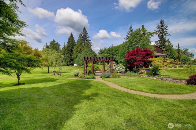 26901 15th Ave NE, Arlington, WA 98223 - view of home's community with a pergola and a yard