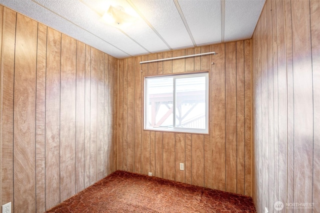 5705 113th Ave E Unit 68, Puyallup, WA 98372 - carpeted spare room with wooden walls and a textured ceiling