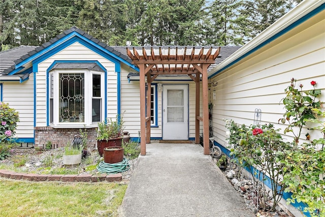 19414 112th Ave E, Graham, WA 98338 - doorway to property with a pergola
