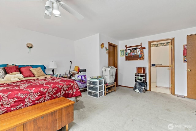 19414 112th Ave E, Graham, WA 98338 - bedroom featuring carpet and a ceiling fan