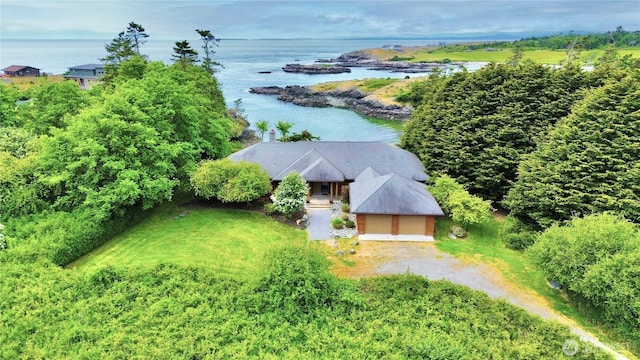 1248 Kanaka Bay Rd, Friday Harbor, WA 98250 - aerial view of property and surrounding area featuring a nearby body of water