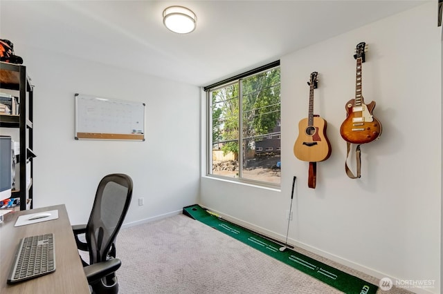 4216 30th Ave SW, Seattle, WA 98126 - unfurnished office with carpet flooring and baseboards