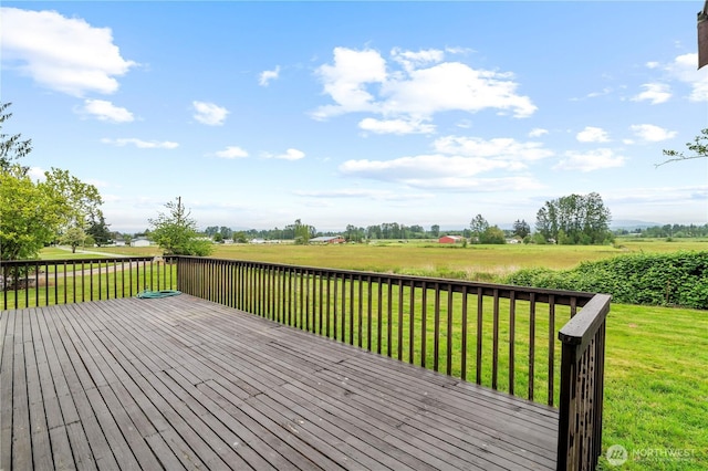 1826 156th St NE, Arlington, WA 98223 - wooden deck featuring a yard and a rural view