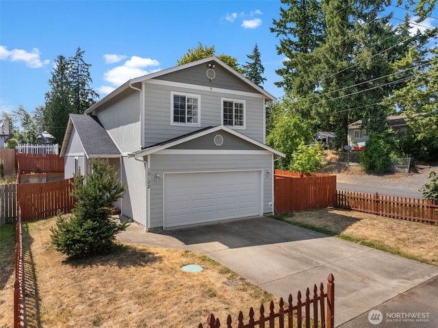 10102 Barnes Ln S, Tacoma, WA 98444 - traditional home with a garage and concrete driveway
