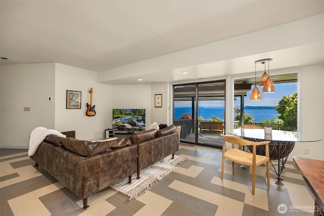 161 Montgomery Ln, Port Ludlow, WA 98365 - living room featuring recessed lighting