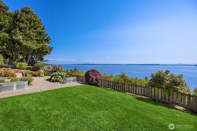 161 Montgomery Ln, Port Ludlow, WA 98365 - view of yard with a water view
